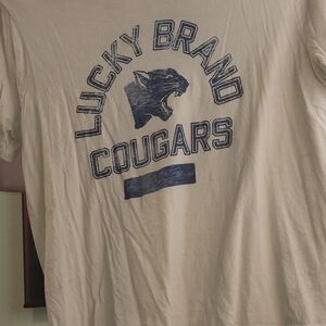 Lucky Brand Tan Cougar Graphic Tee 3xlt